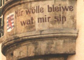 Inschrift Luxemburg